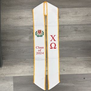 Chi Omega Class of  2025 Graduation Sash Stole